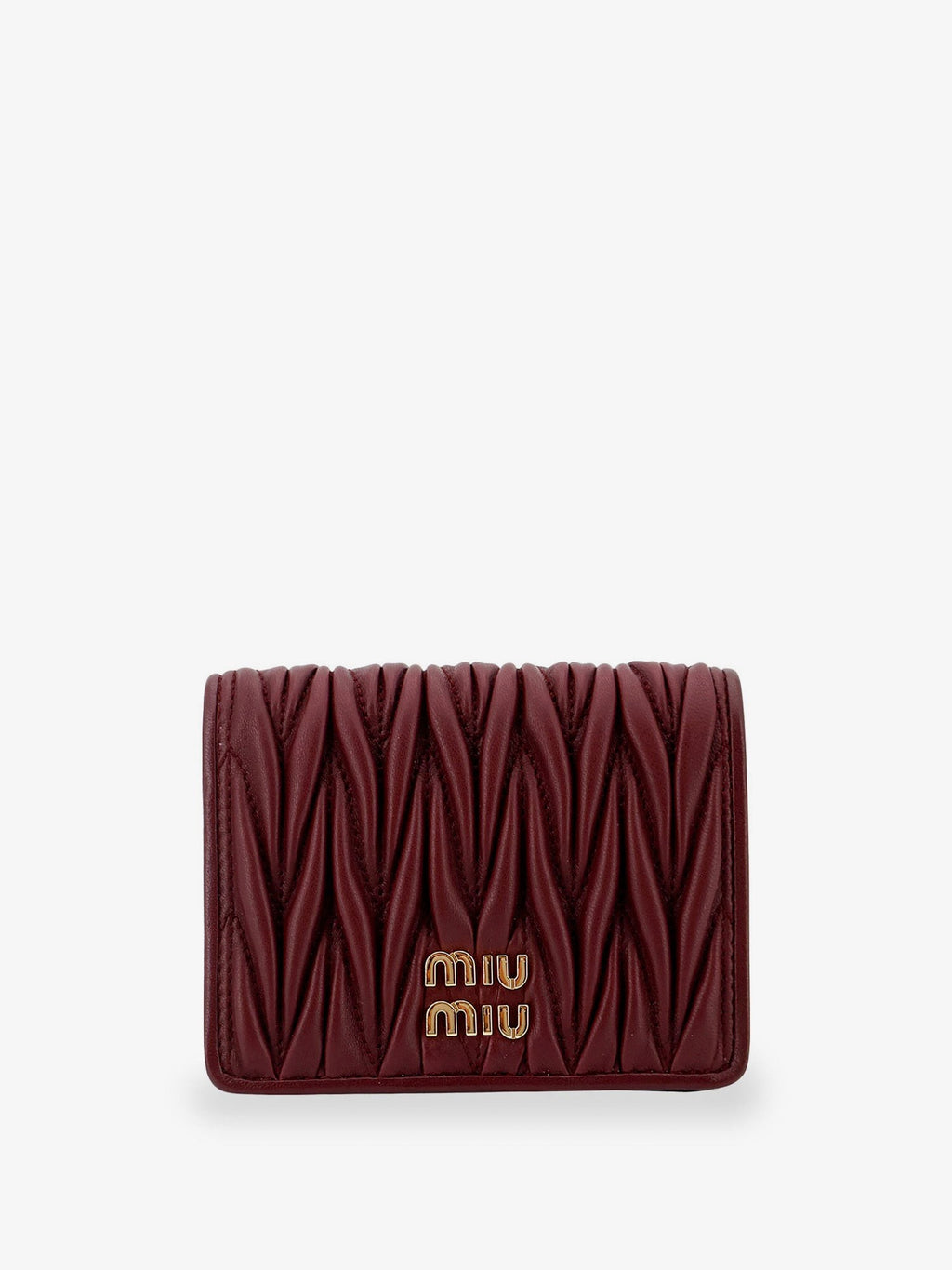 Quilted leather wallet