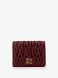 Quilted leather wallet