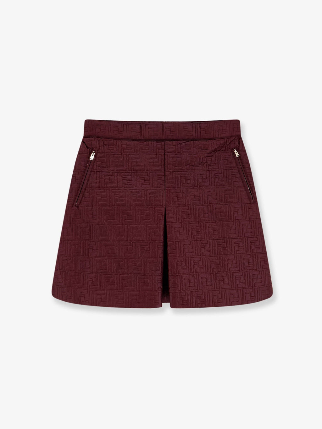 Quilted nylon mini skirt 2