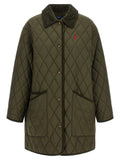 Quilted Padded Jacket With Embroidery