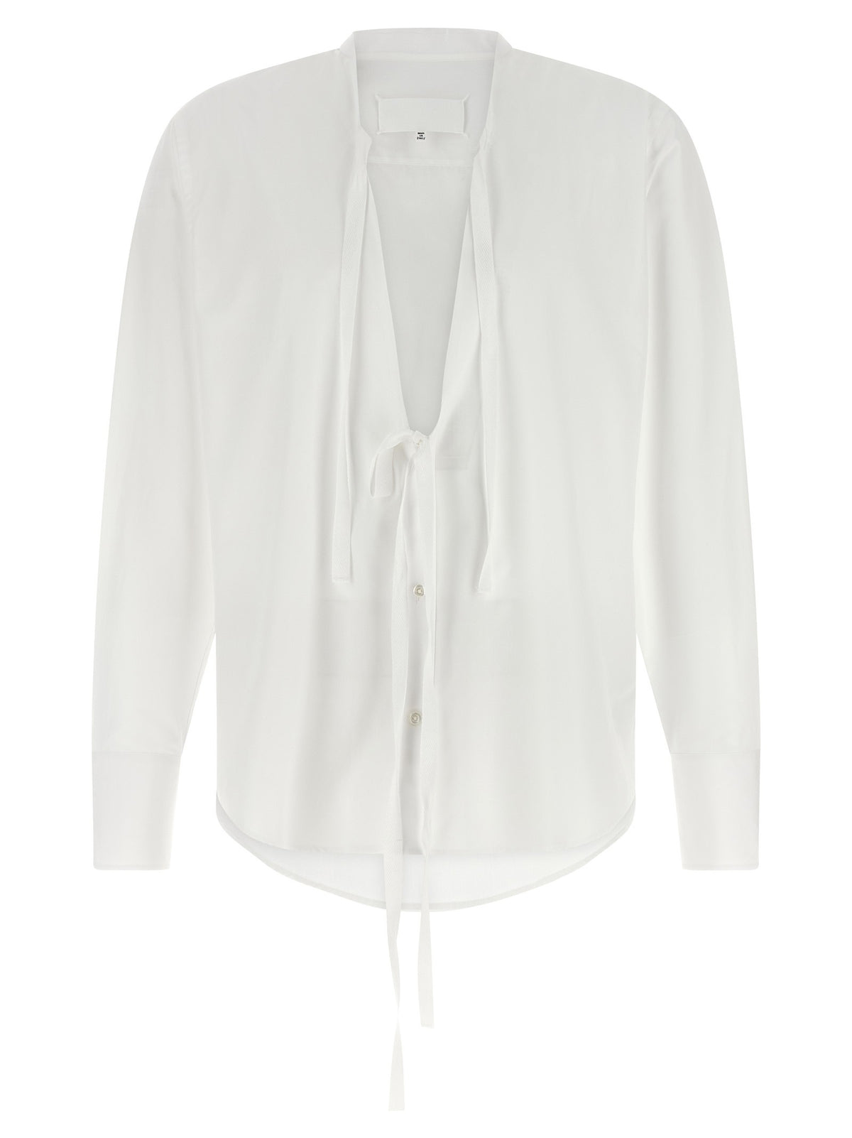 Raw cut hem shirt