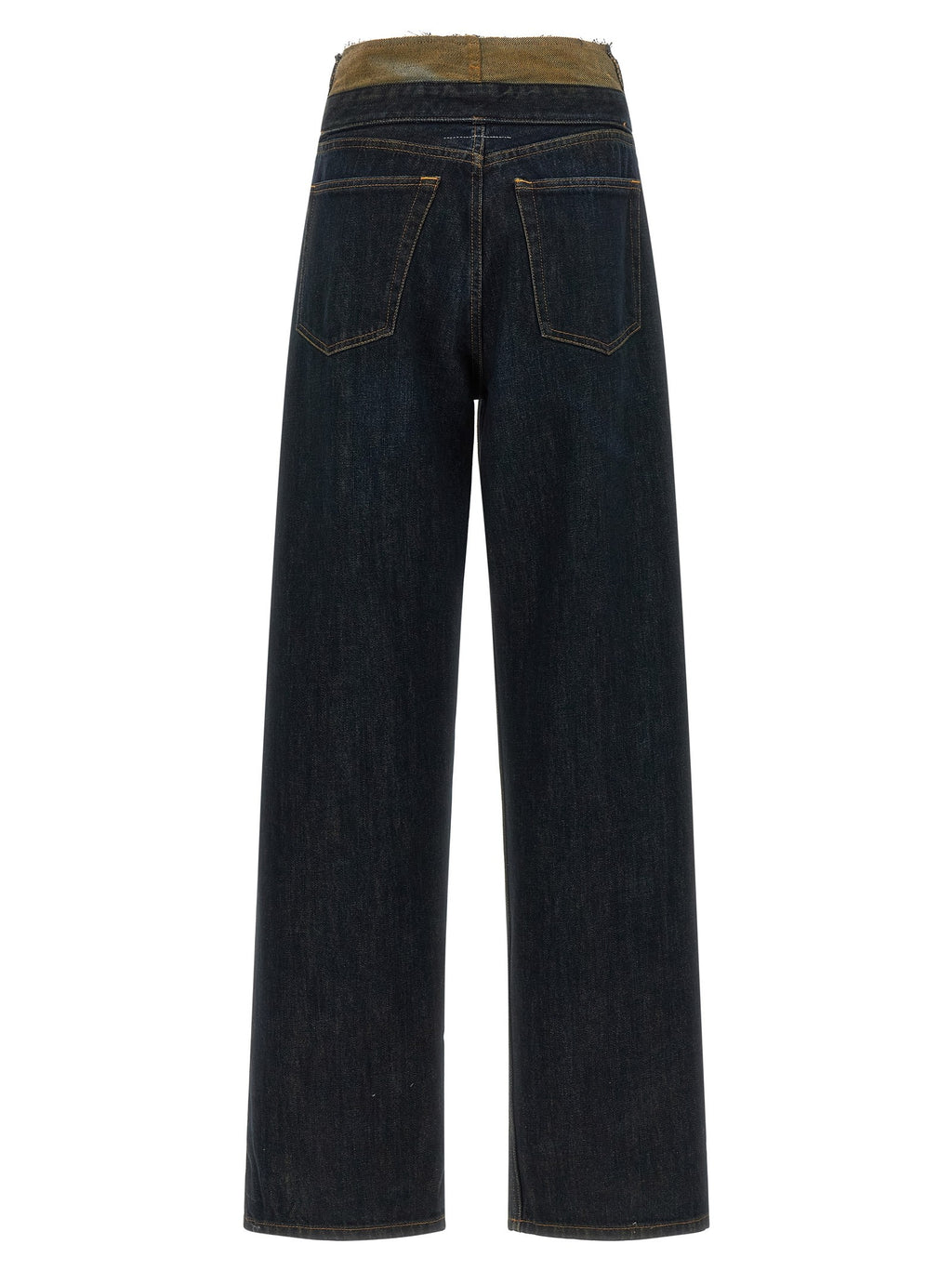 Raw cut waist jeans 2