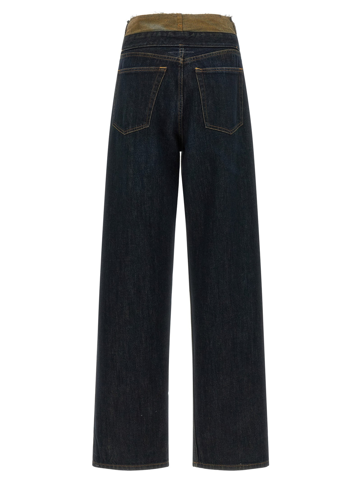 Raw cut waist jeans 2