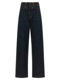 Raw cut waist jeans