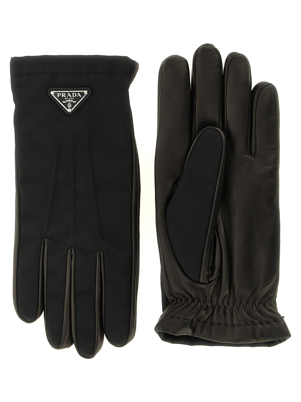 Re-Nylon and nappa gloves