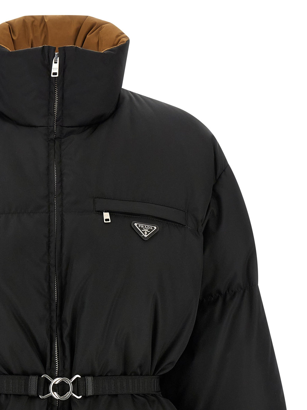 Re-Nylon maxi down jacket 3