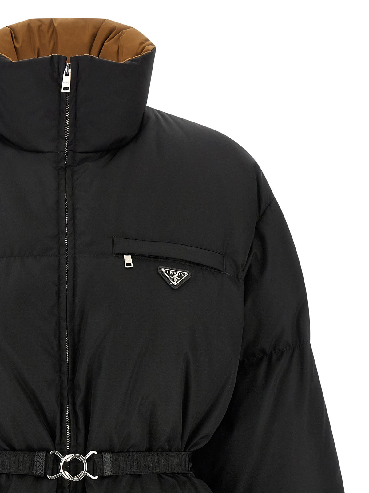 Re-Nylon maxi down jacket 3