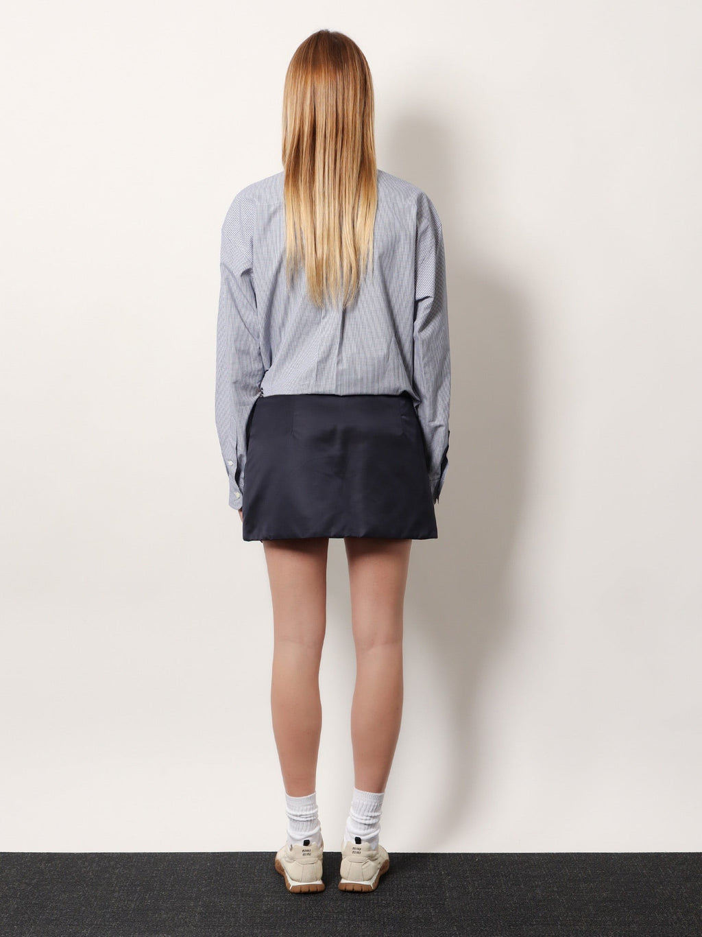 Recycled material mini skirt 3
