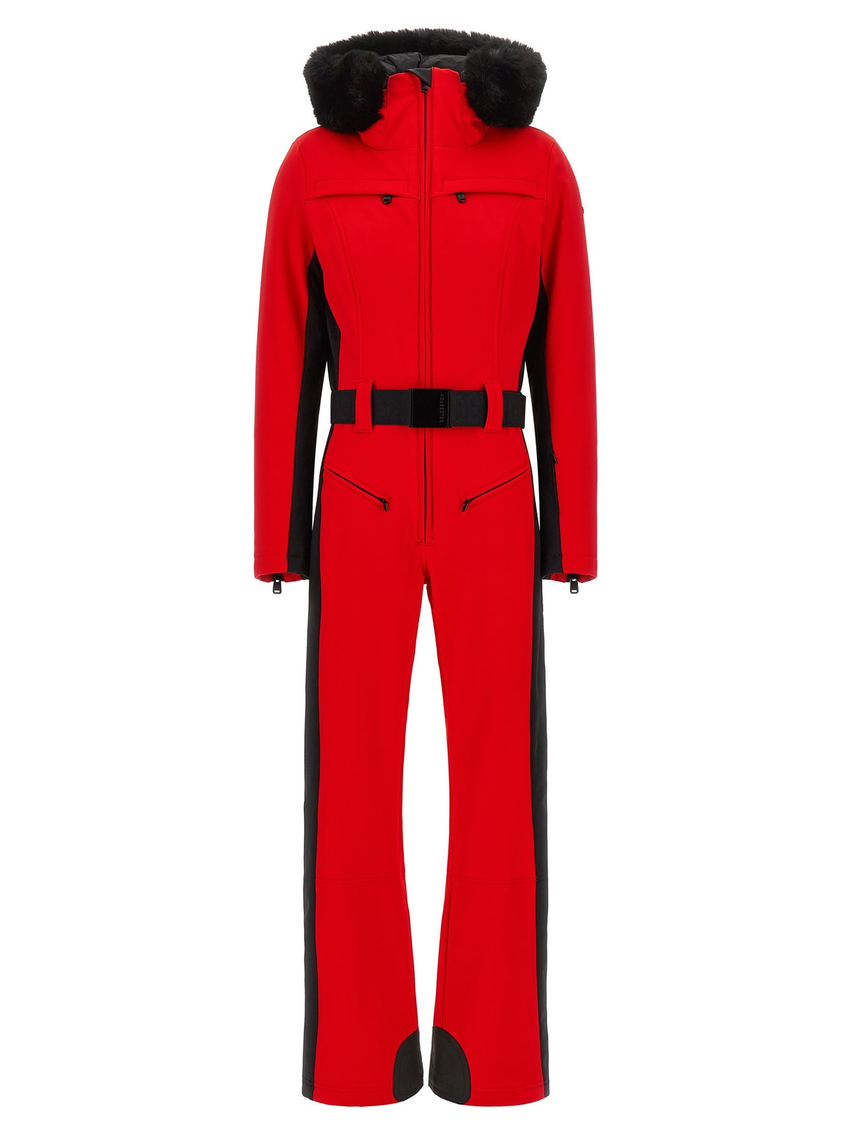 Red 'Parry' ski suit
