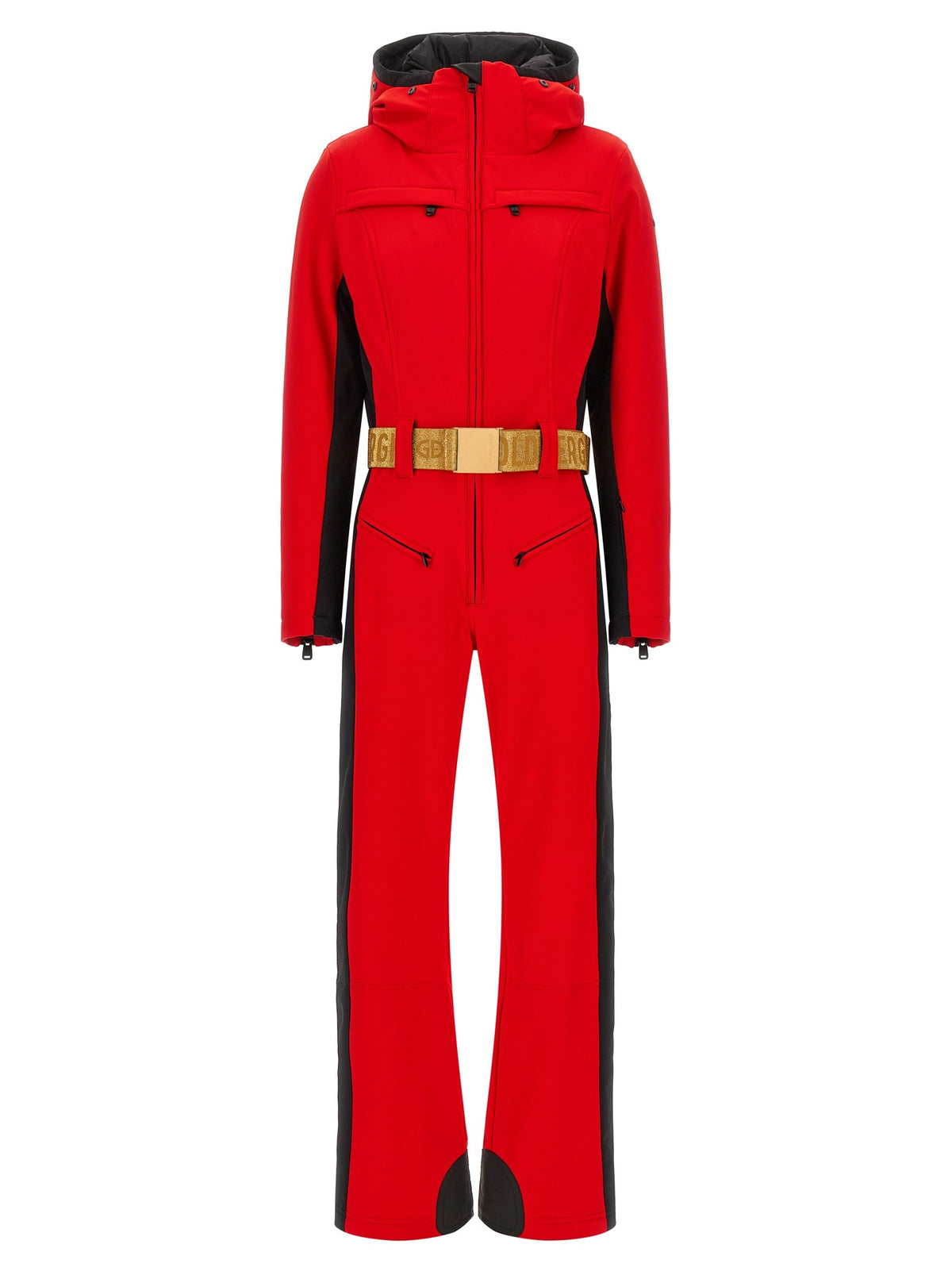 Red 'Parry' ski suit 2