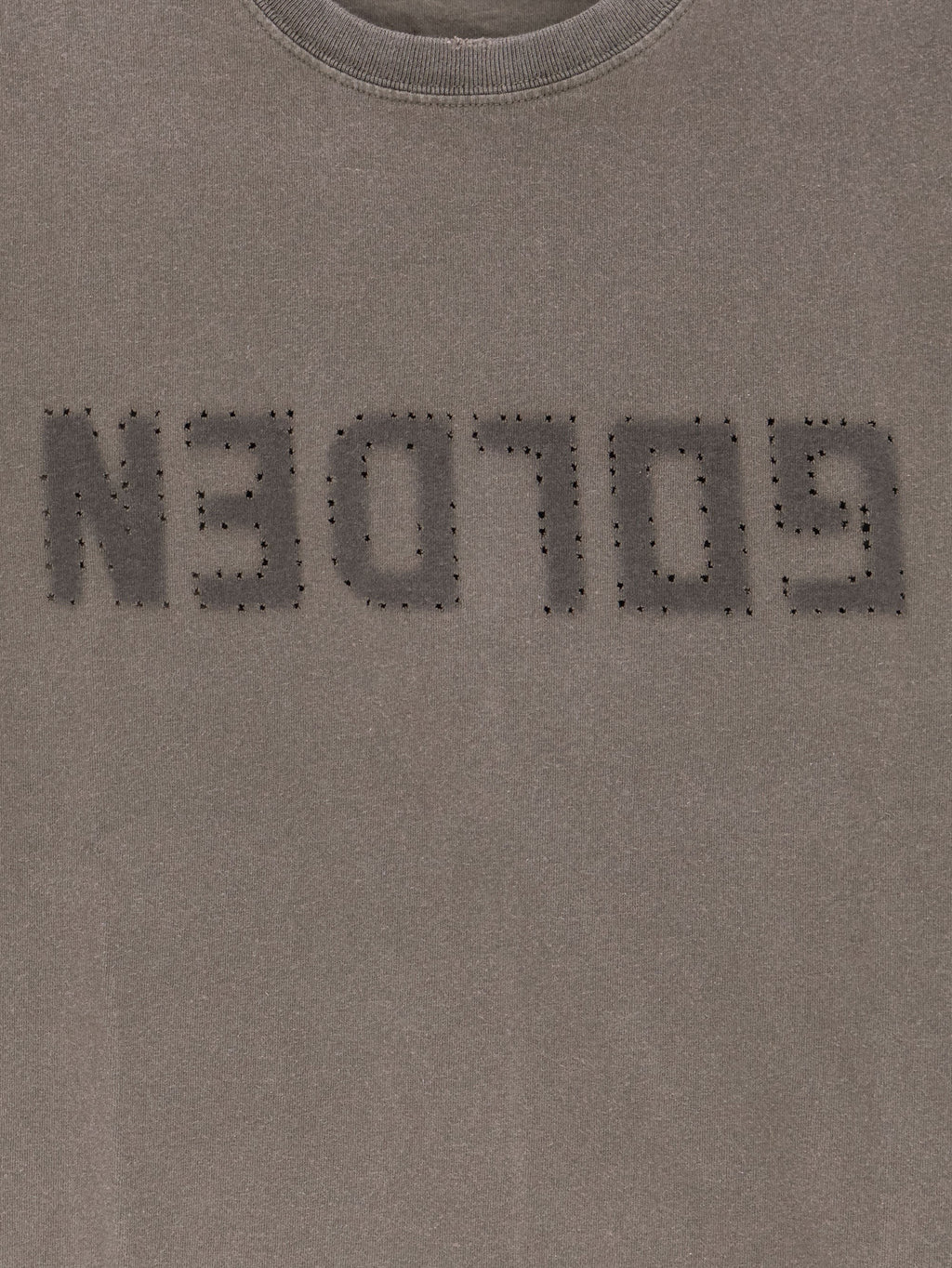 Regular Distressed cotton t-shirt 3