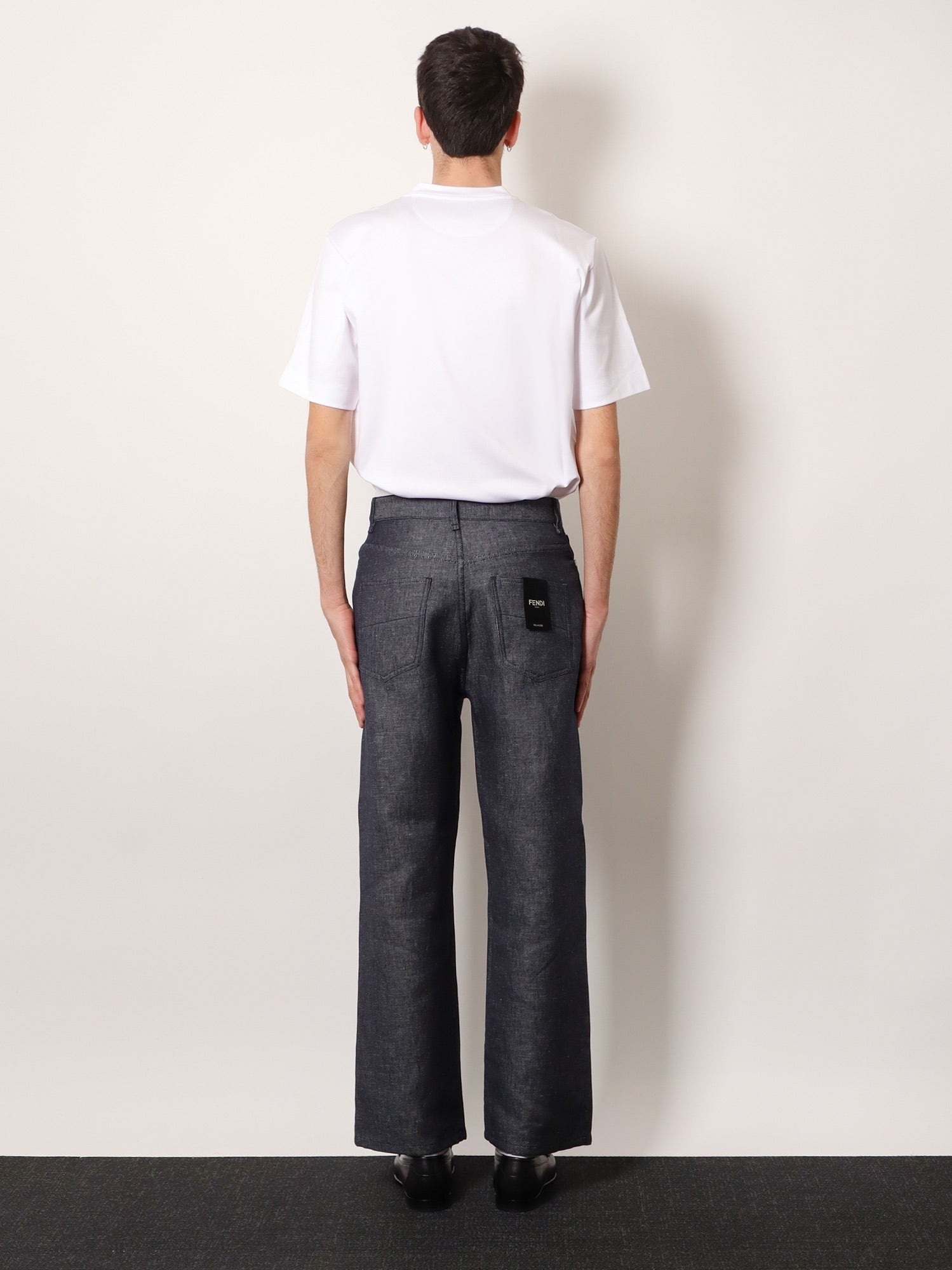 Relaxed linen, cotton and silk jeans 3