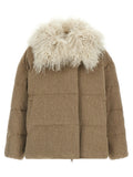 Removable insert down jacket