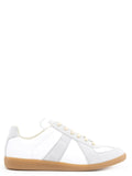 Low-top Replica leather and suede sneakers