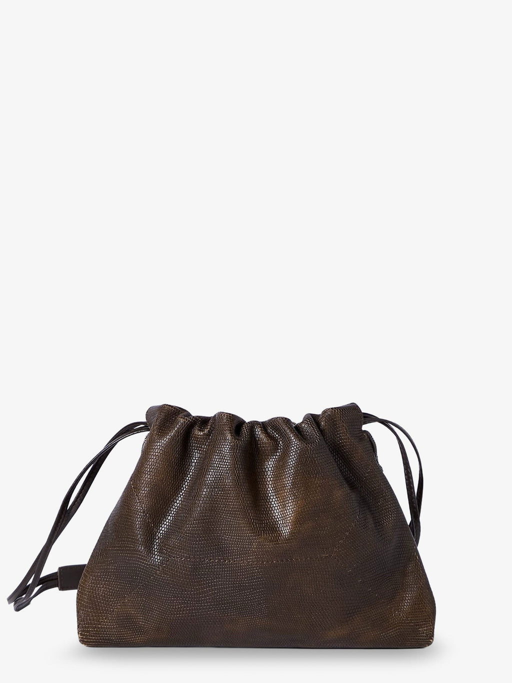 Reptile print leather crossbody bag 2