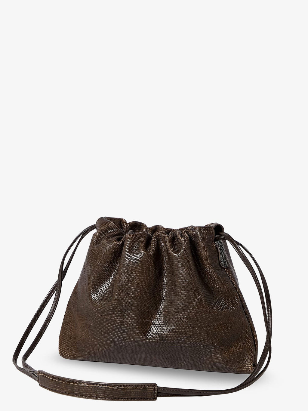 Reptile print leather crossbody bag 3