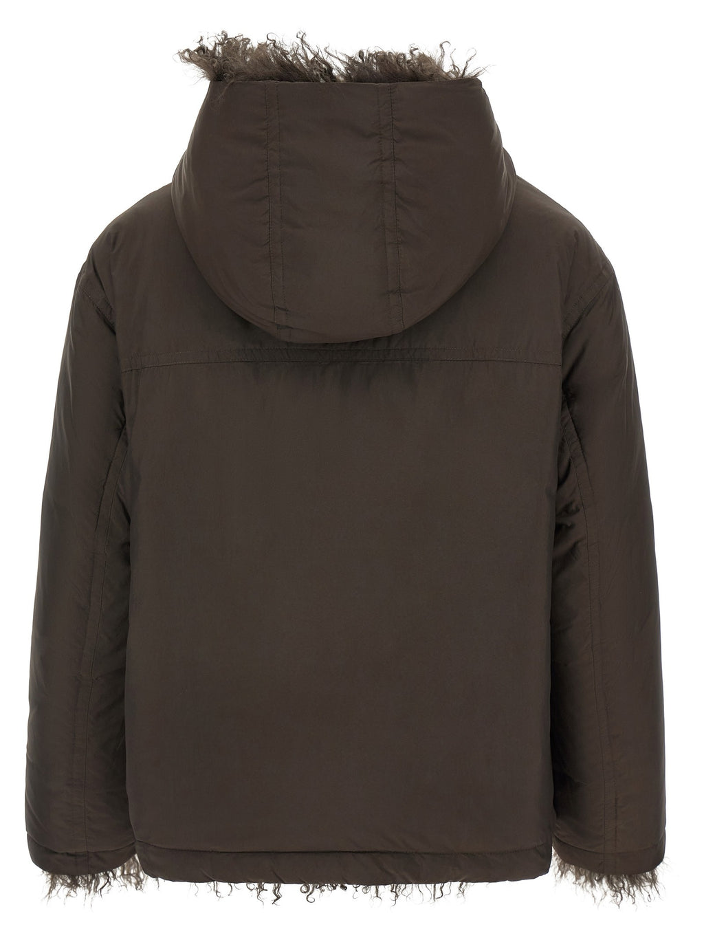 Reversible fur down jacket 2