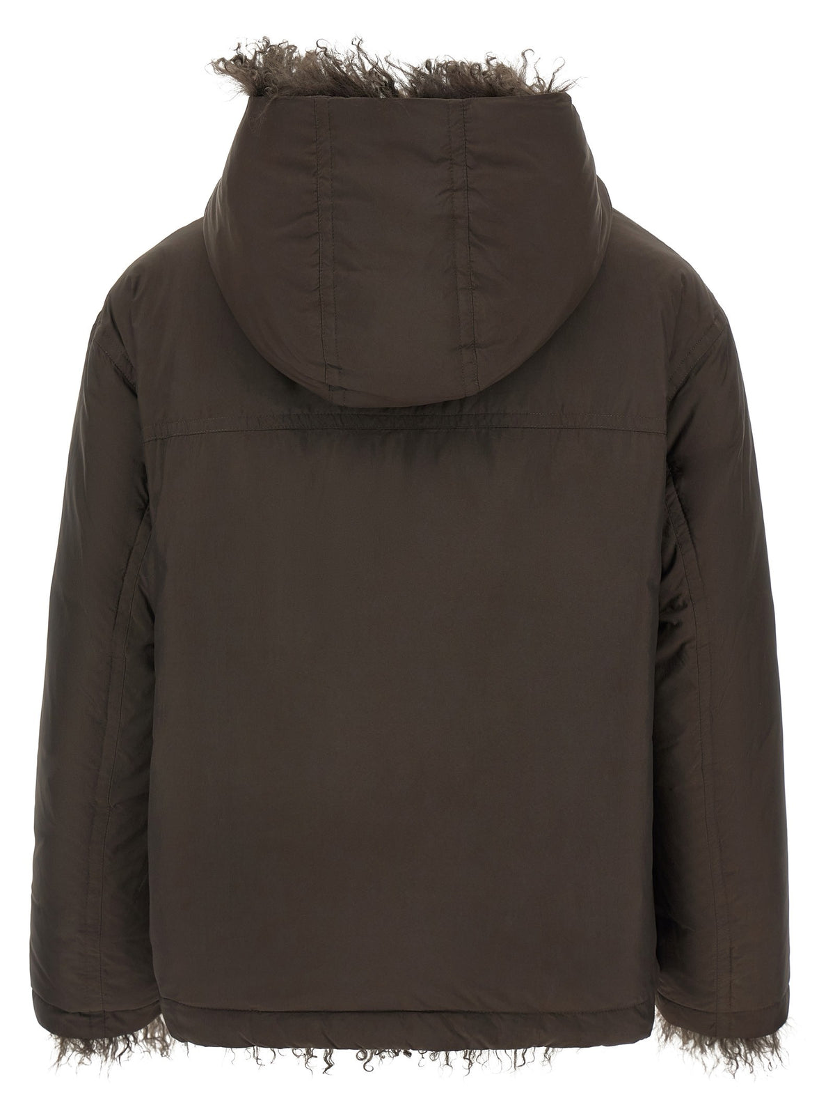 Reversible fur down jacket 2