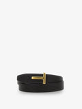 Reversible hammered leather belt 3