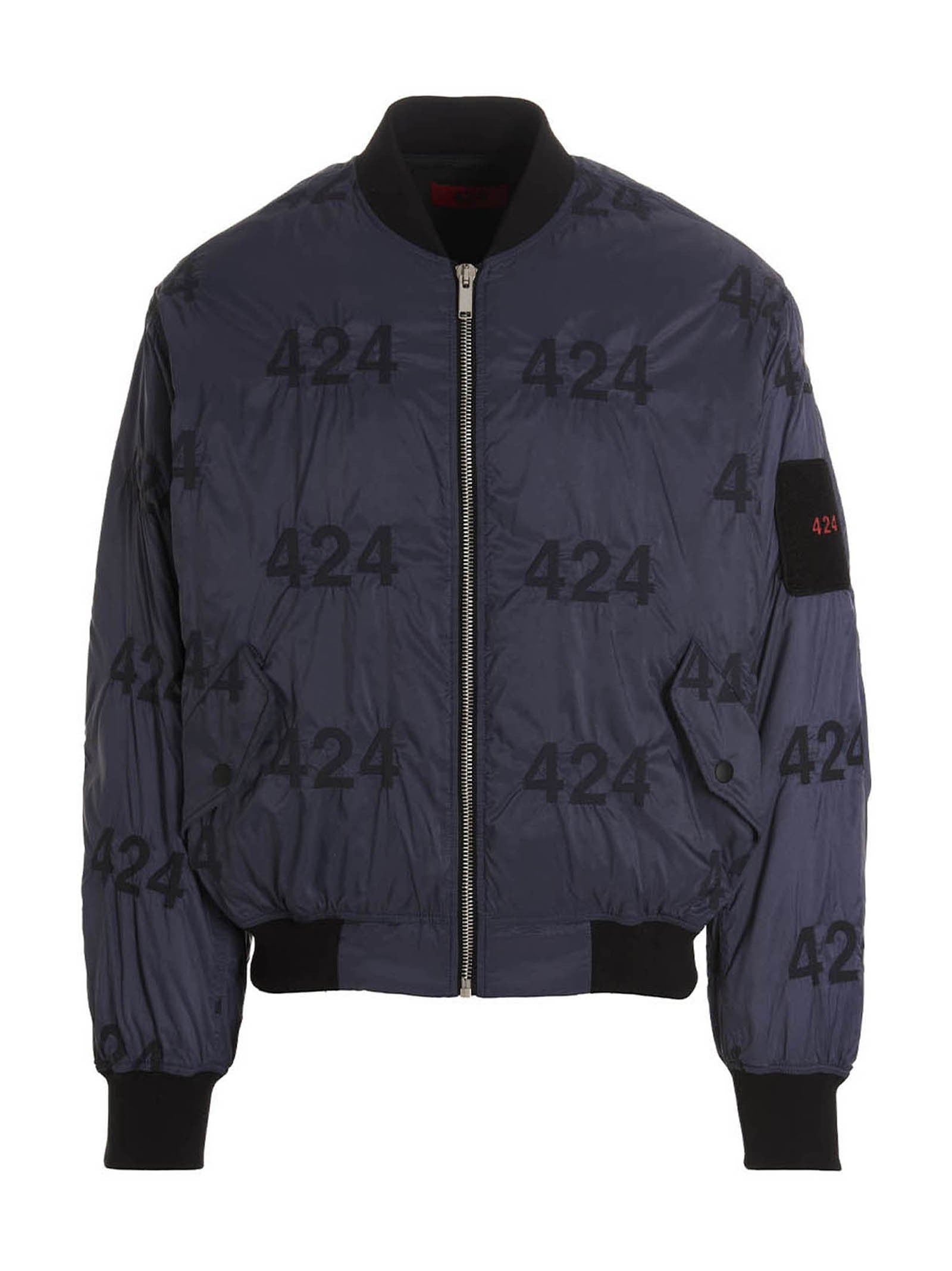 Reversible logo bomber jacket.