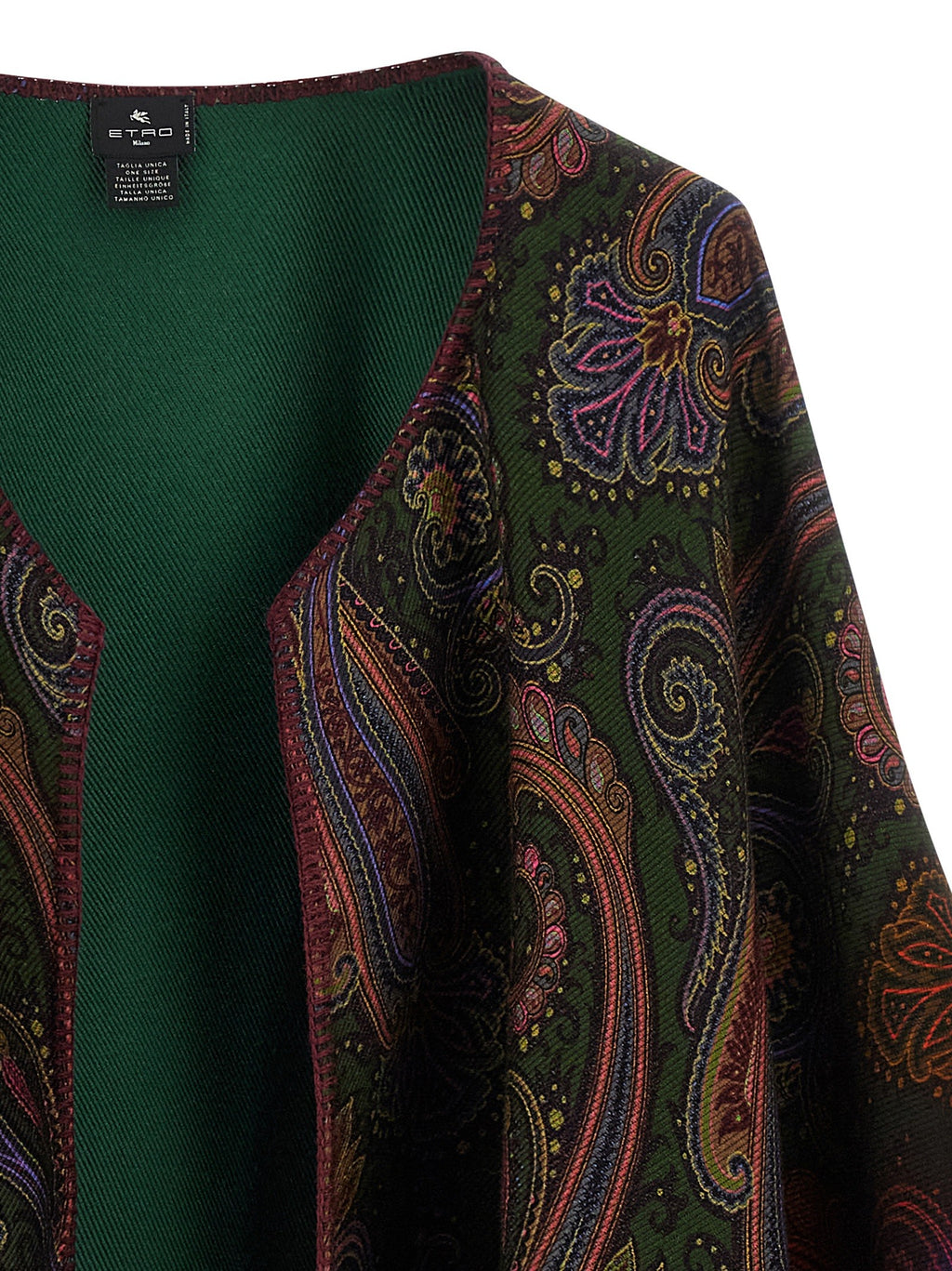 Reversible paisley dégradé cape 3