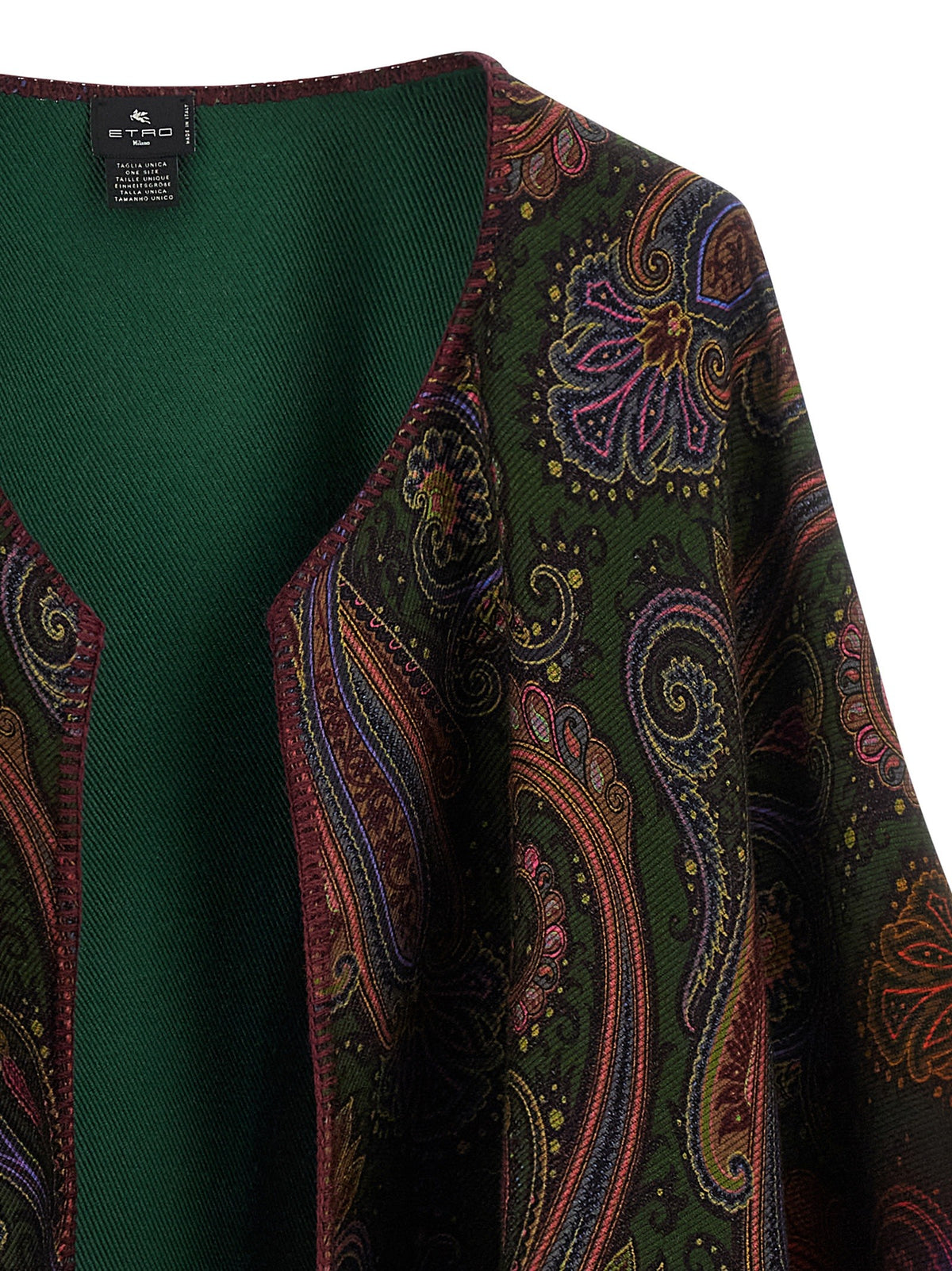 Reversible paisley dégradé cape 3