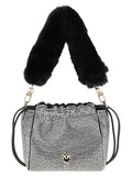 Rhinestone bucket bag