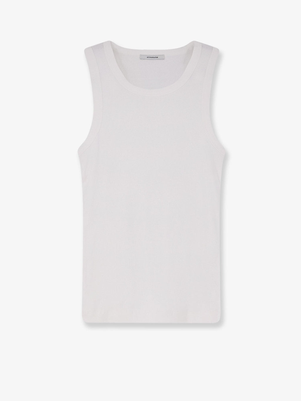 Ribbed cotton tank top