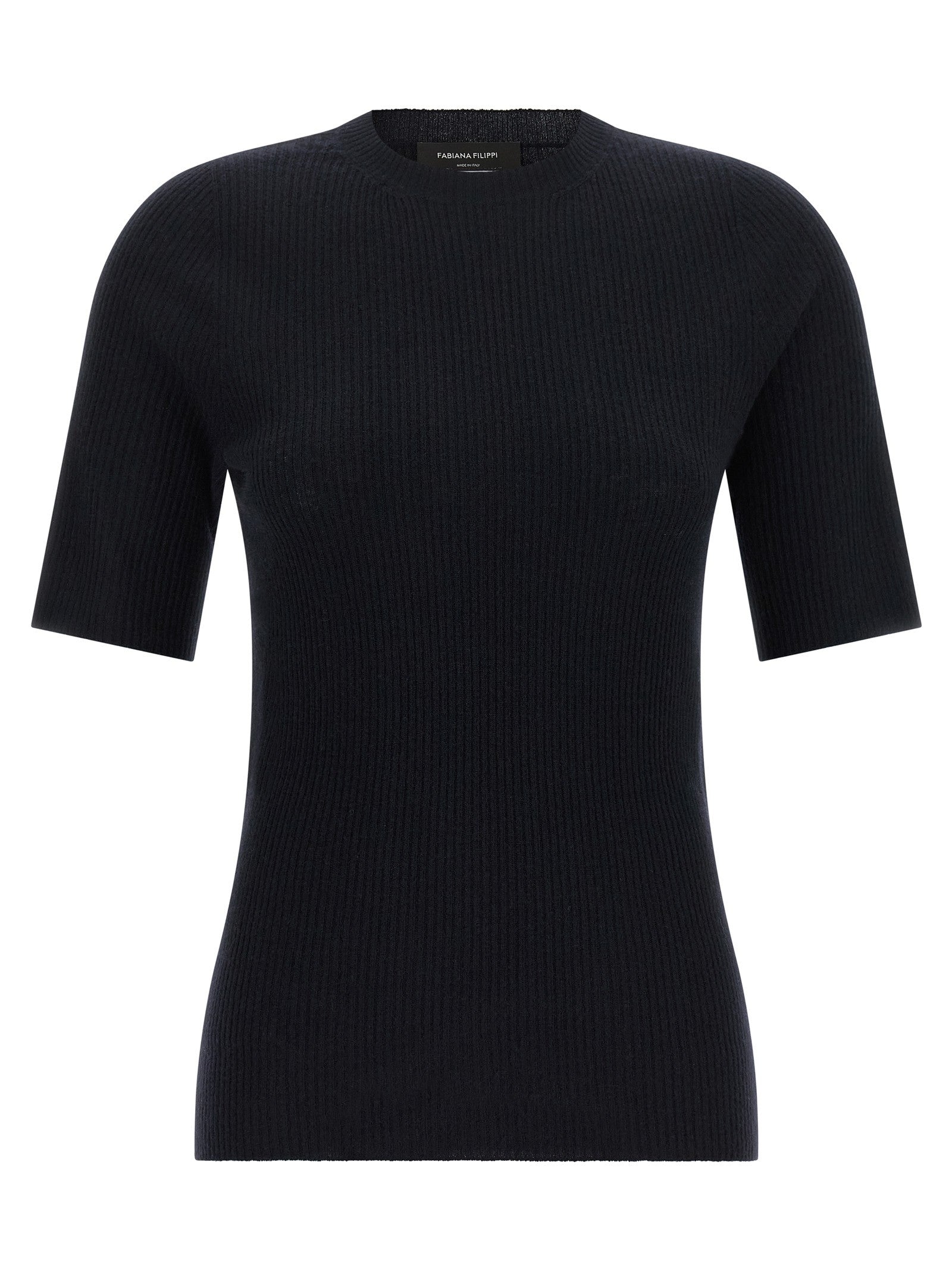 Ribbed knit t-shirt
