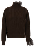 Ribbed Lace Sweater