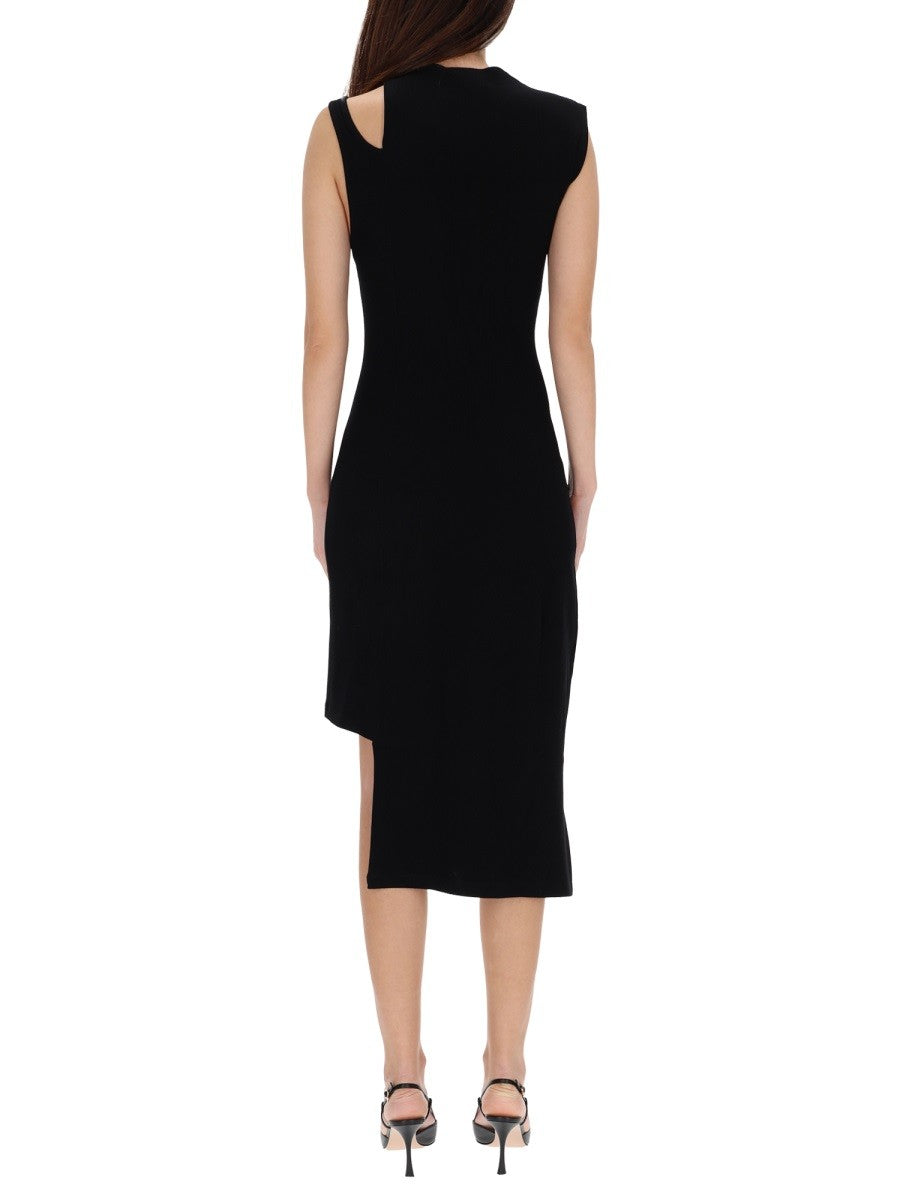 RIBBED "OBLIQUE" DRESS 4