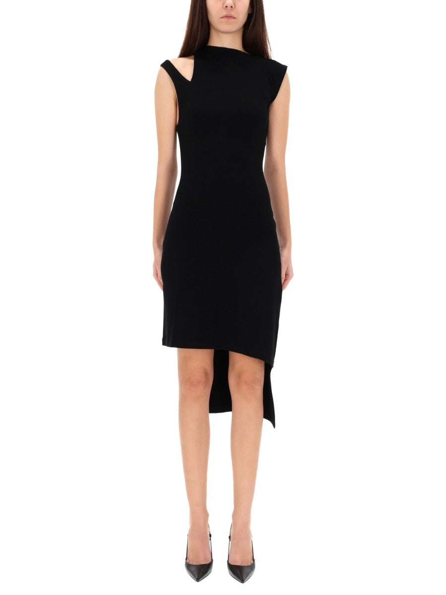 RIBBED "OBLIQUE" DRESS 3