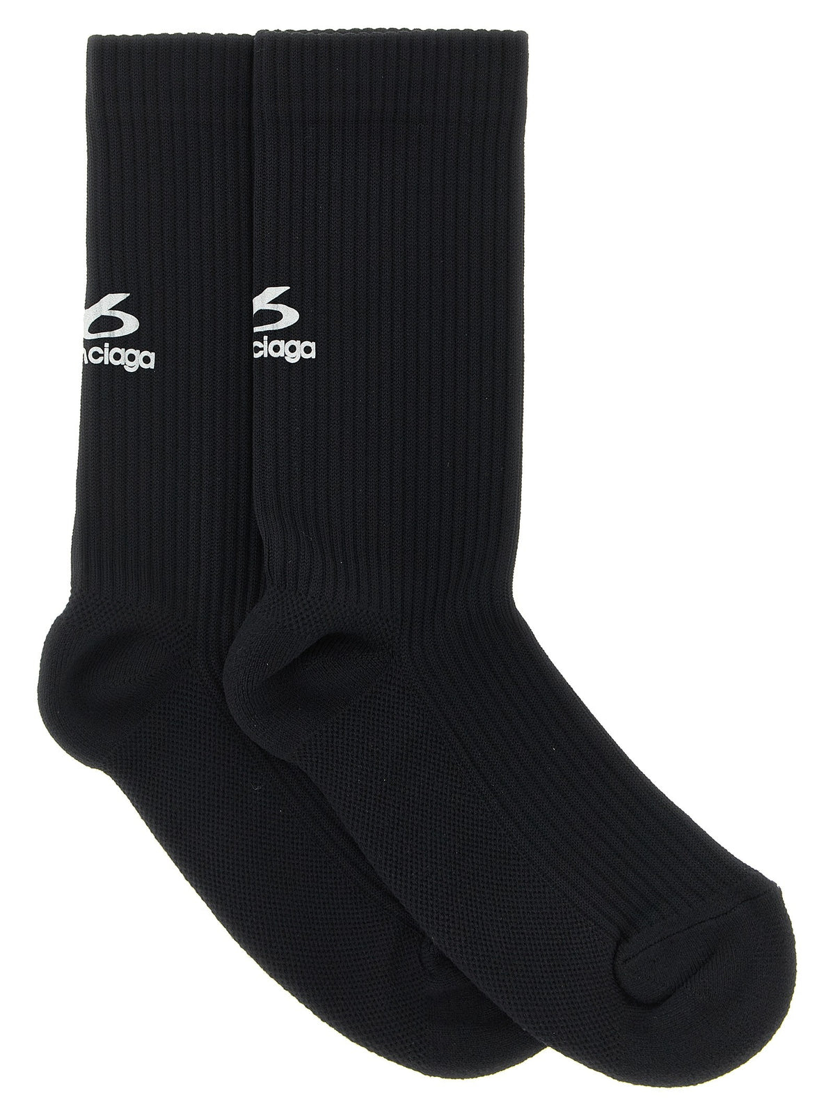 Ribbed socks with logo