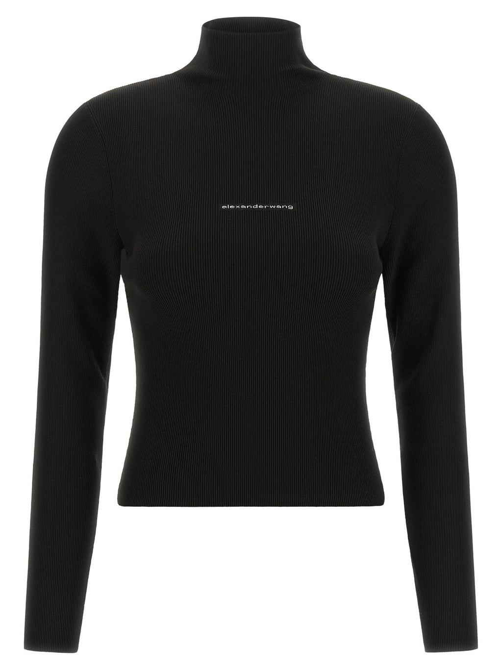 Ribbed sweater with logo