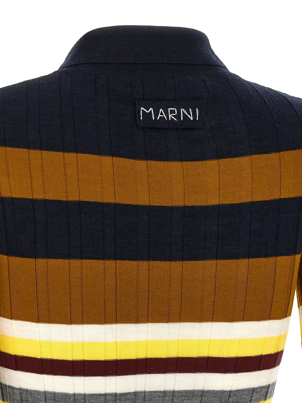 Ribbed wool polo shirt 4