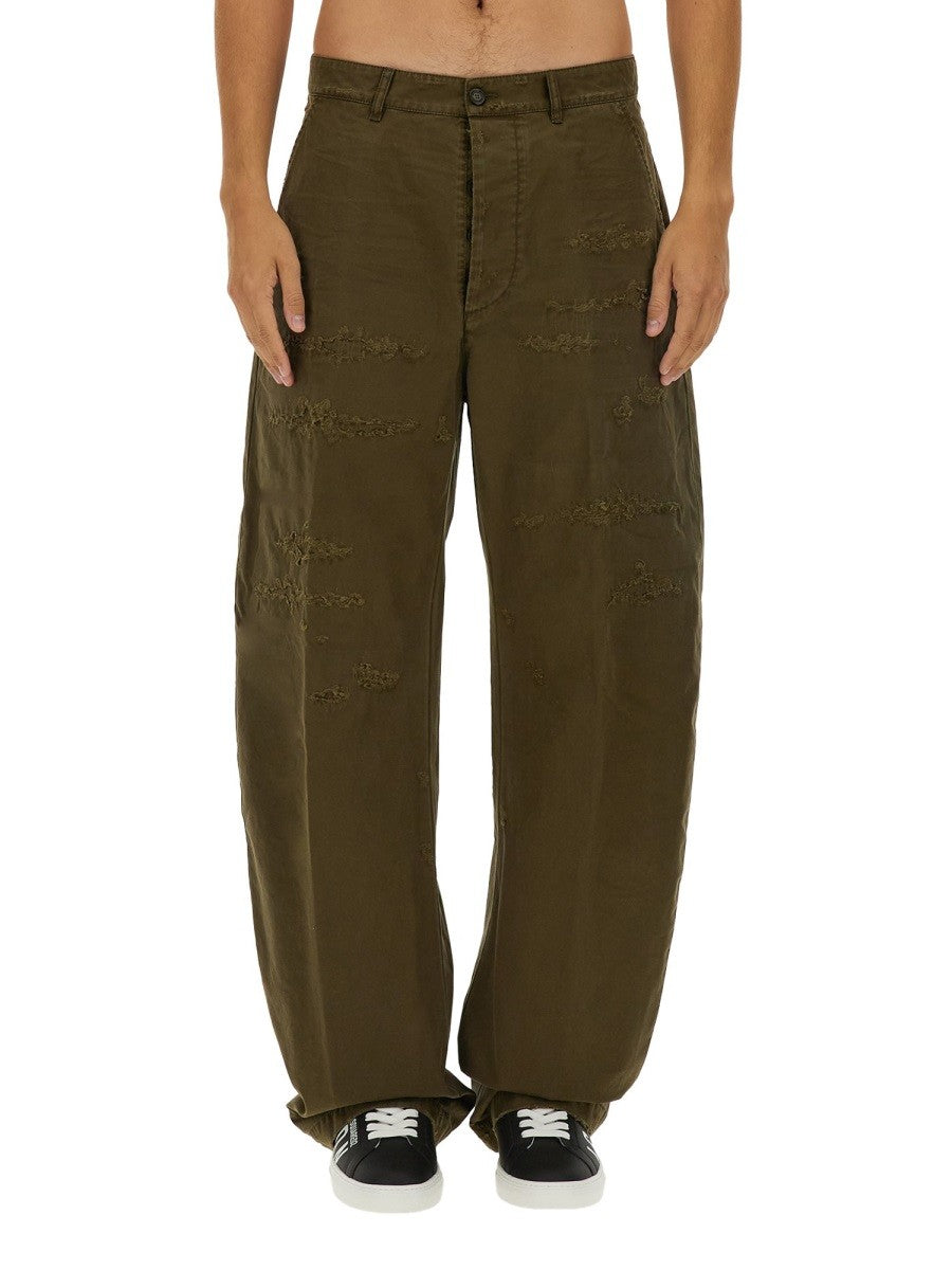 RIPPED BIG CHINO PANTS