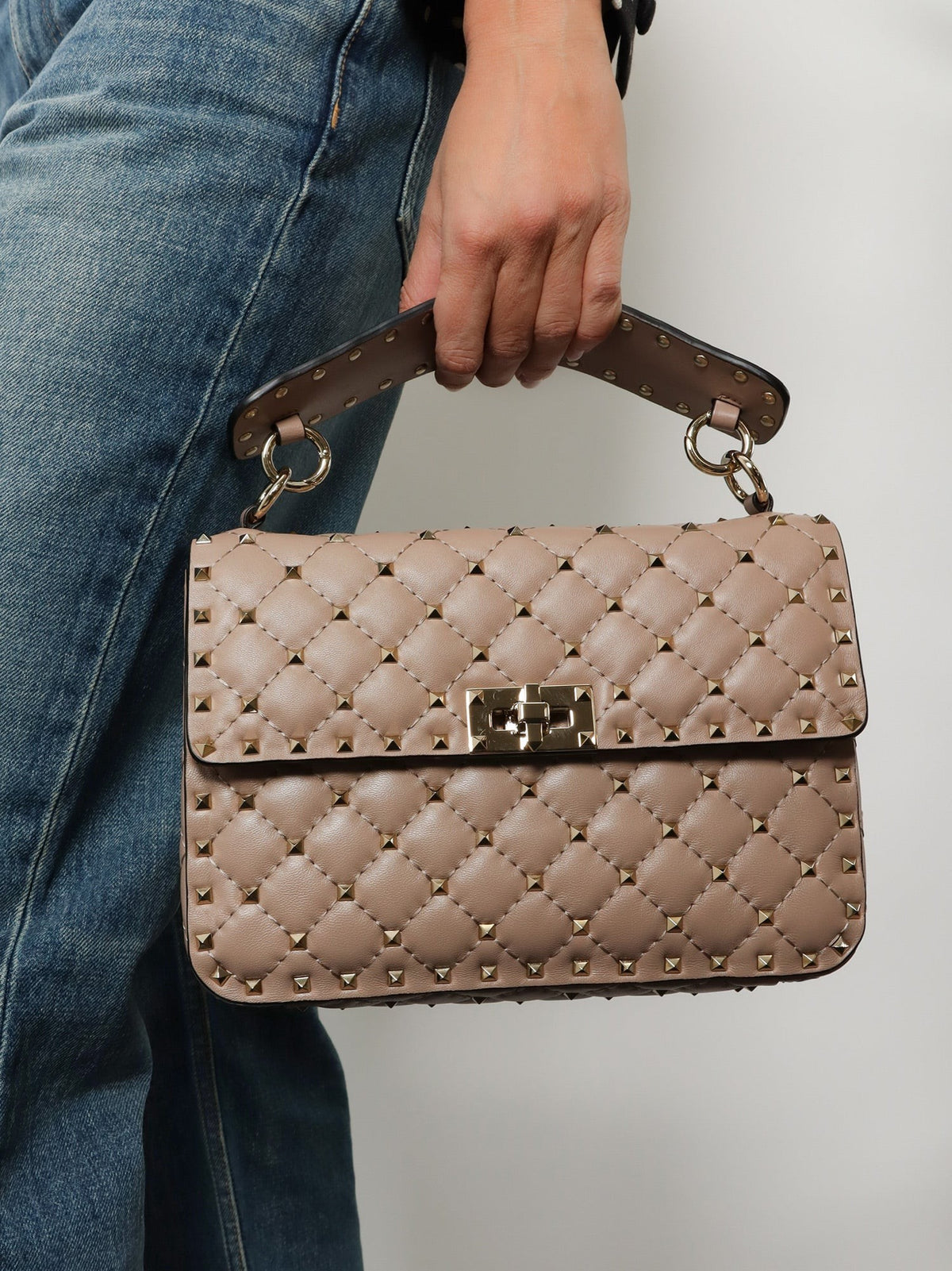 Rockstud Spike leather crossbody bag with iconic all-over studs 2