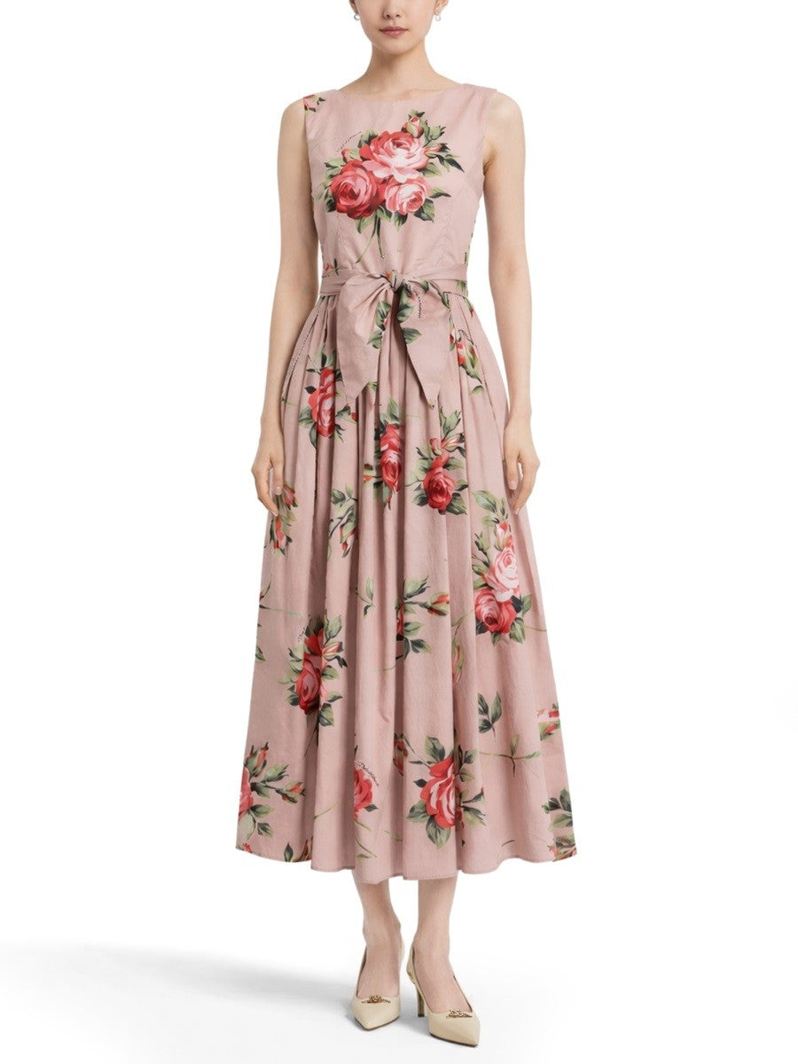 ROSE BOUQUET PRINT MIDI DRESS 2