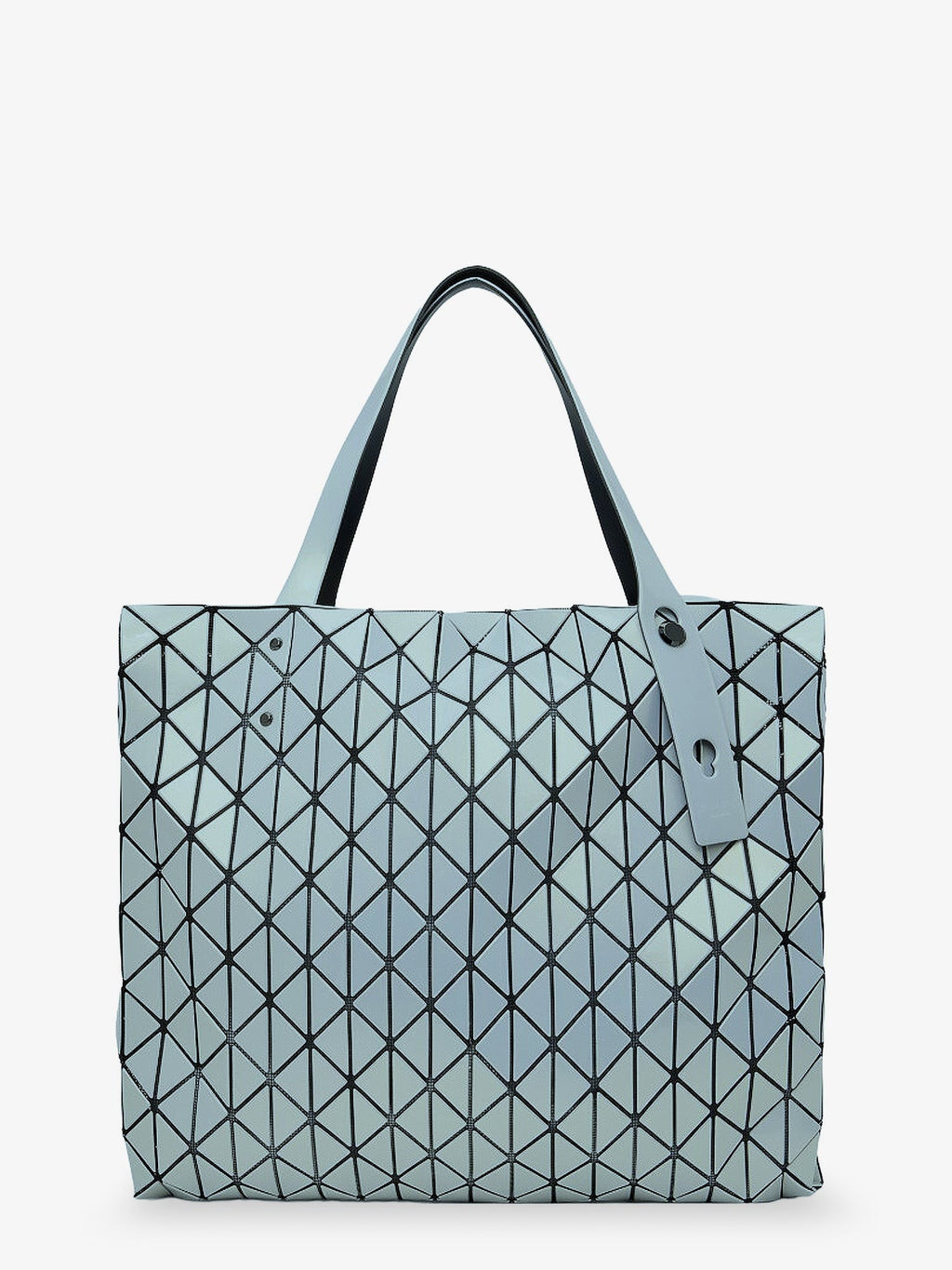 Row Metallic shoulder bag with triangular pattern