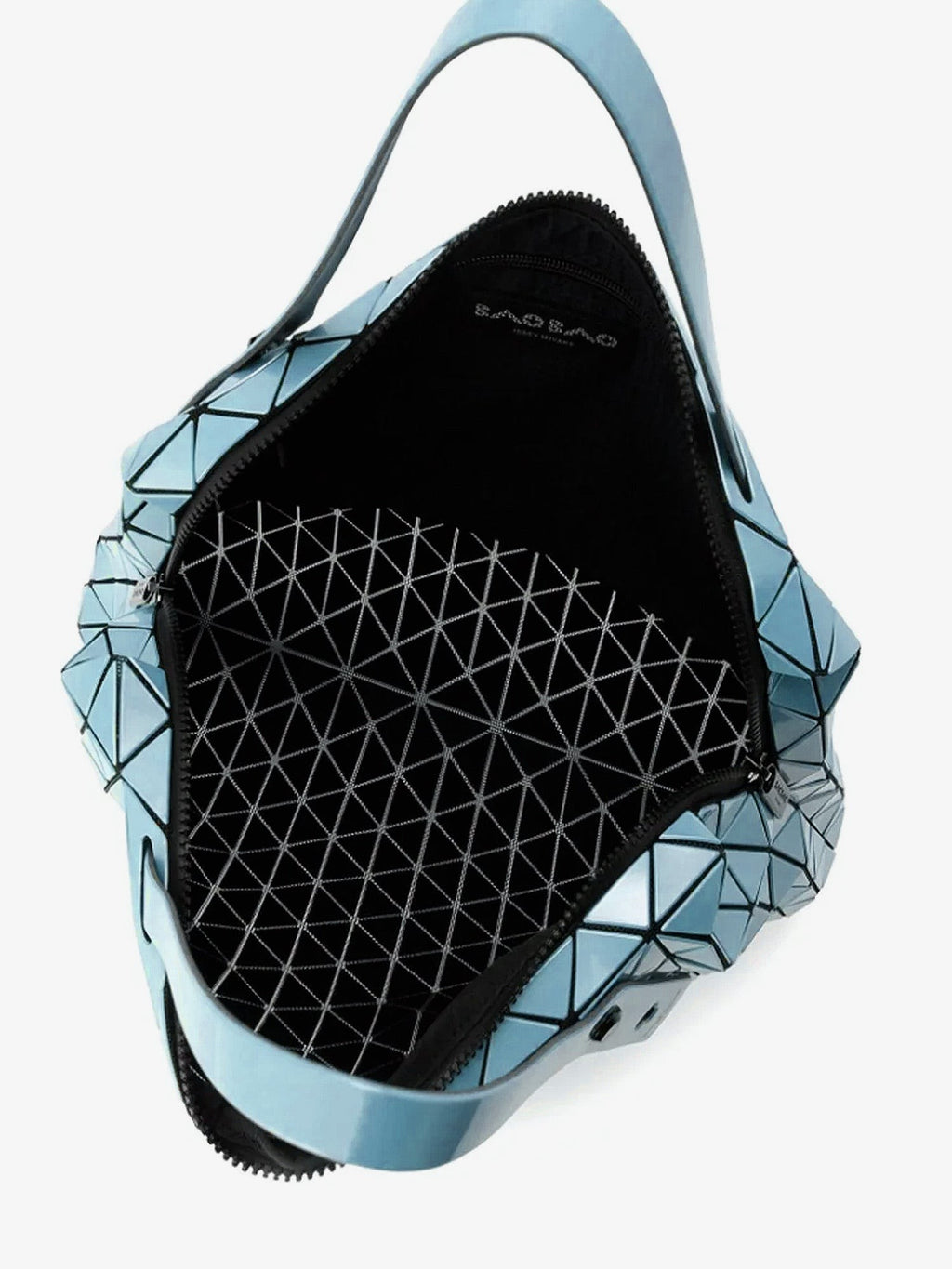 Row Metallic shoulder bag with triangular pattern 4