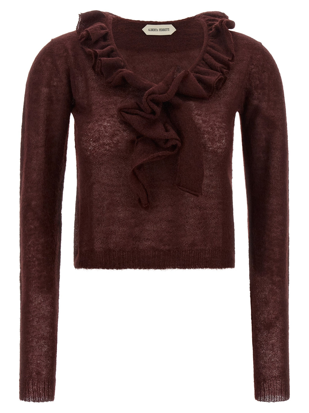 Ruffled sweater