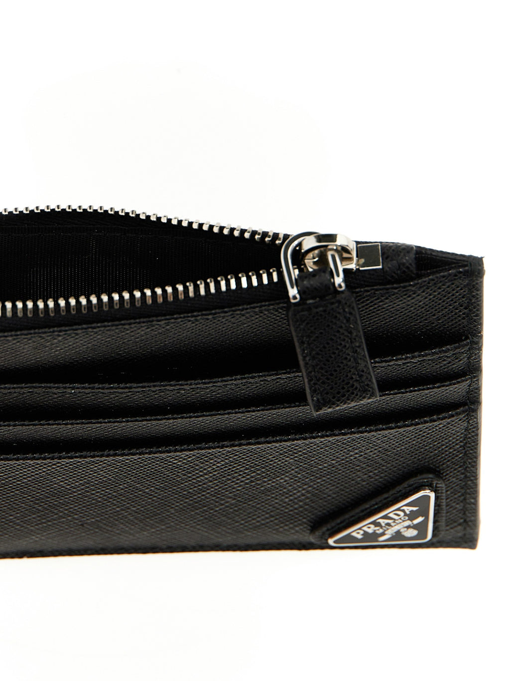 Saffiano logo card holder 3