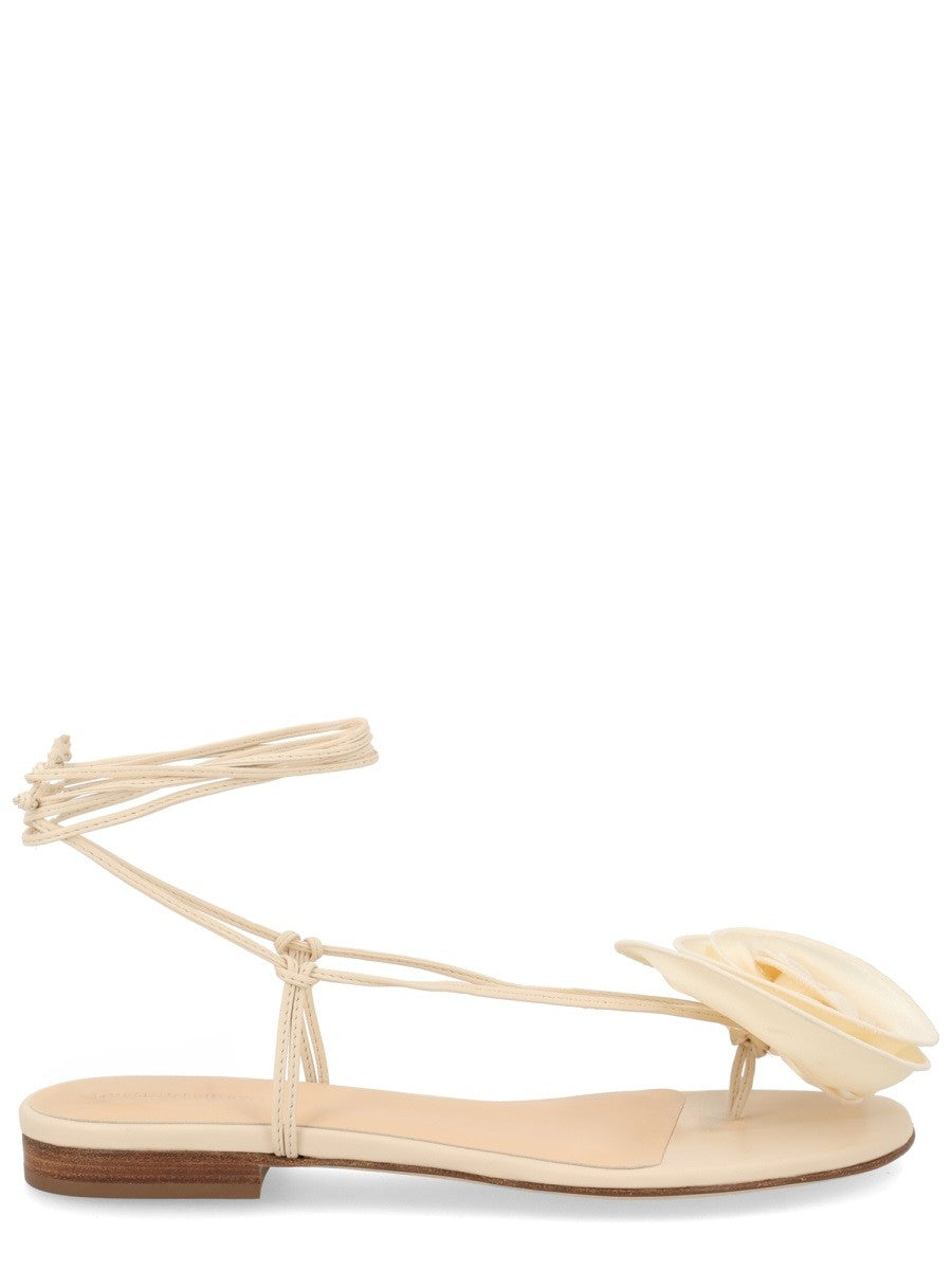 SANDAL WITH SILK FLOWER