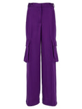 Satin cargo pants