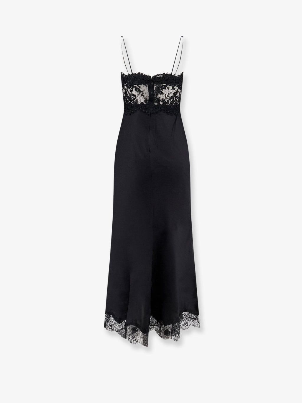 Satin dress with lace profiles 2