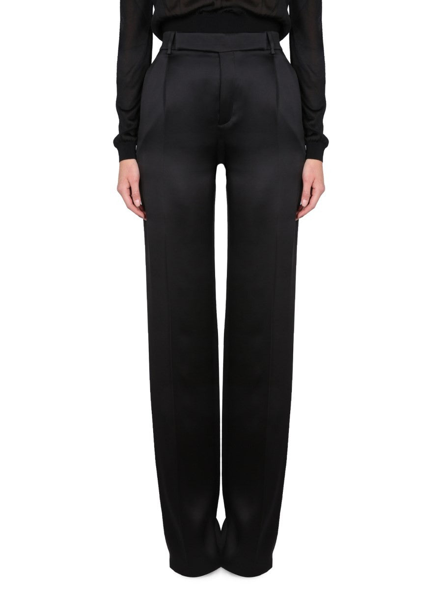 SATIN FLARED PANTS