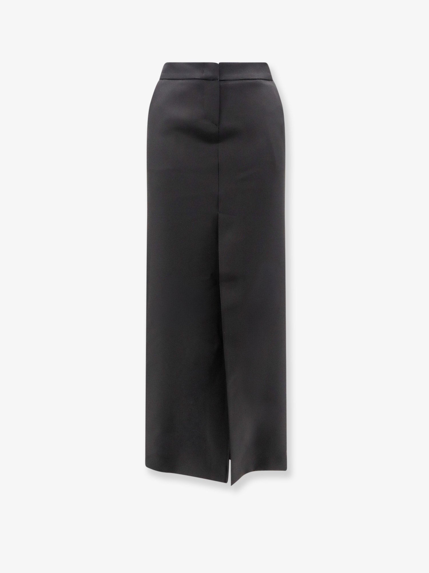 Satin pencil skirt