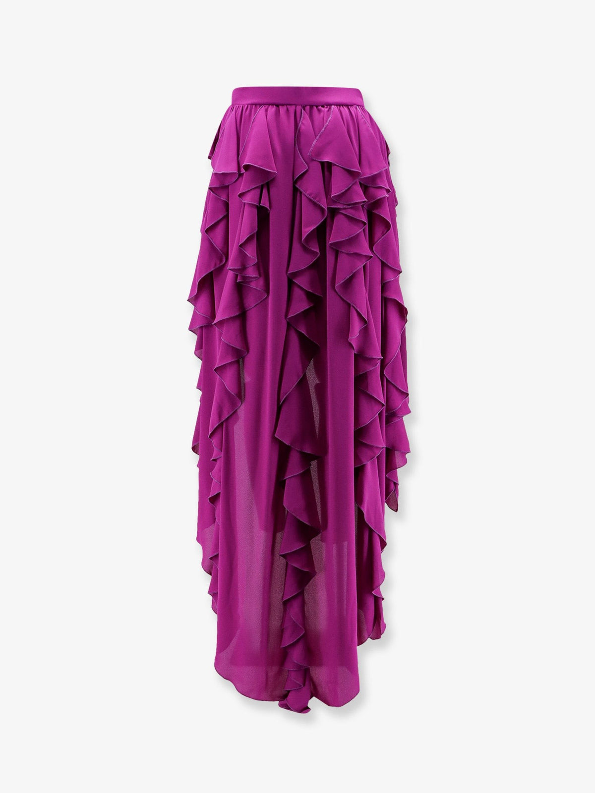 Satin ruffled skirt 2