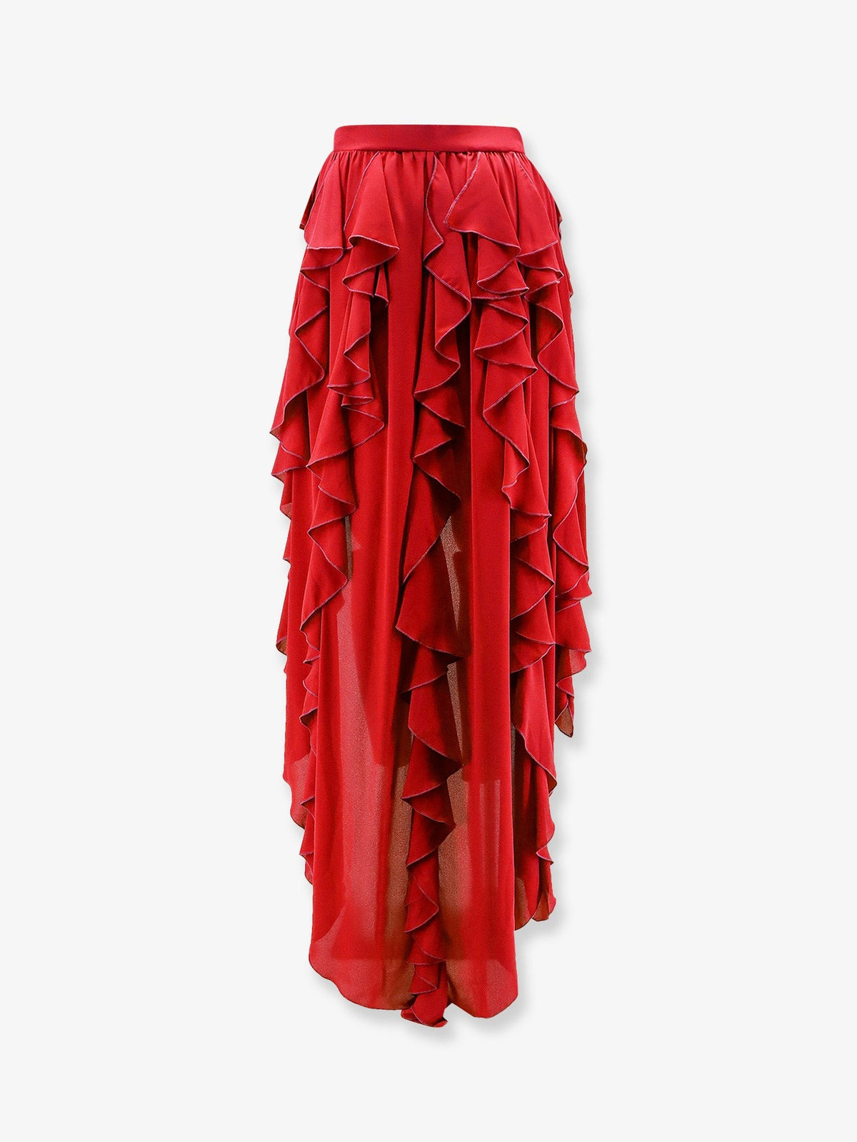 Satin ruffled skirt 2