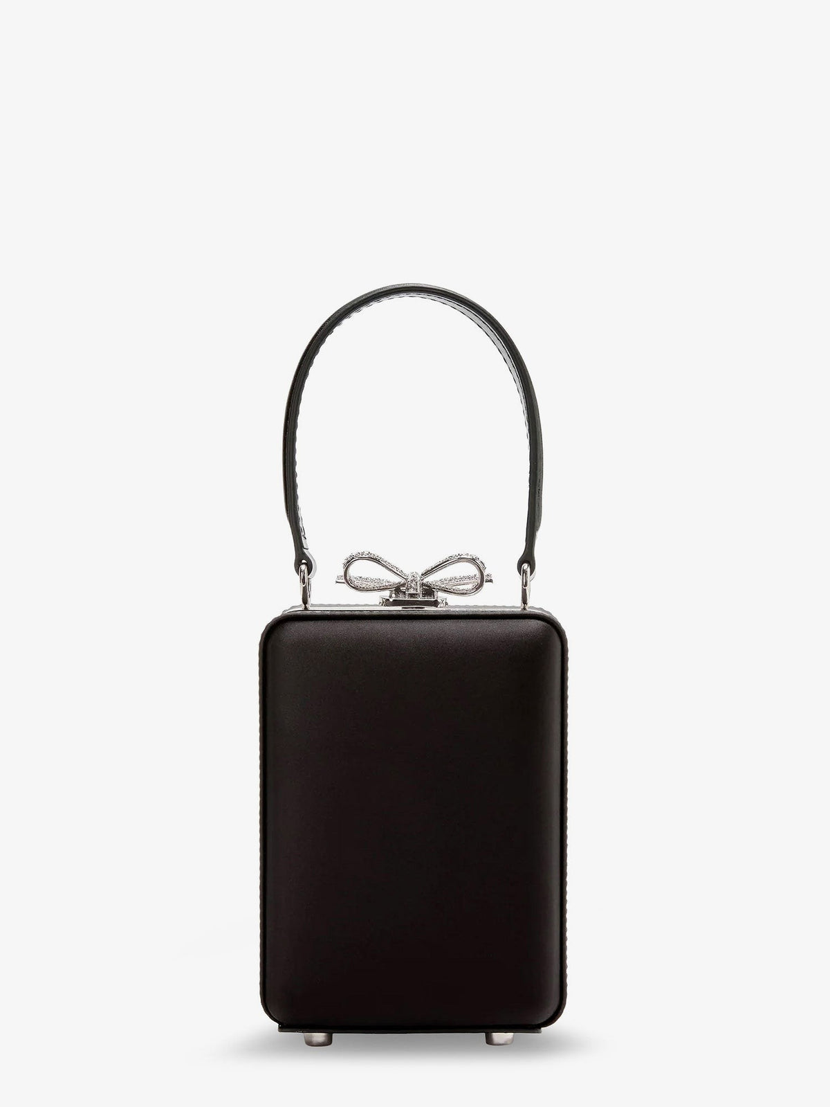 Satin shoulder bag with crystals 2